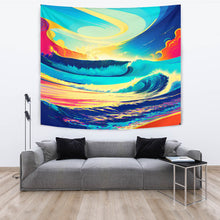 Load image into Gallery viewer, BEACH LIT VIBEZ! TAPESTRY