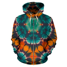 Load image into Gallery viewer, DEEP REGGAE PORTAL ZIP-UP HOODIE #1