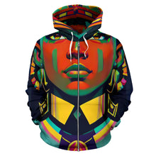 Load image into Gallery viewer, RASTA WOMEN OF REGGAE ZIP-UP HOODIE #1