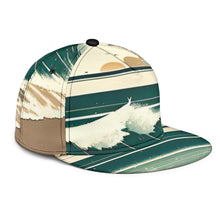 Load image into Gallery viewer, BIG WAVE ON SANDY BEACH SNAPBACK HAT