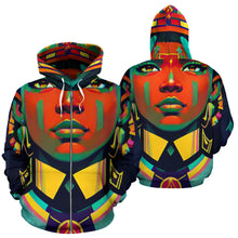 Load image into Gallery viewer, RASTA WOMEN OF REGGAE ZIP-UP HOODIE #1
