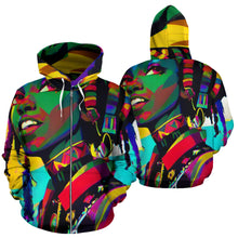 Load image into Gallery viewer, RASTA WOMEN OF REGGAE ZIP-UP HOODIE #3