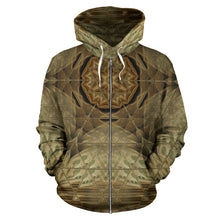 Load image into Gallery viewer, MONEY MAKER MANDALA CAMO ZIP-UP HOODIE