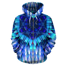 Load image into Gallery viewer, SUMMER SPLASH ZIP HOODIE (BLUE)