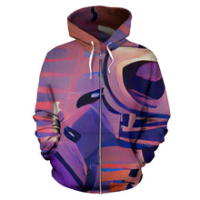 Load image into Gallery viewer, DIGITAL ZIP-5 HOODIE (ROBOTSTRONAUGHT)