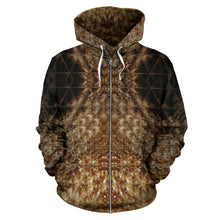 Load image into Gallery viewer, CITRINE SYMMETRY ZIP-UP HOODIE