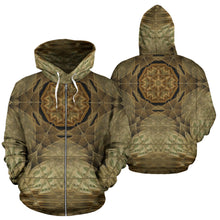 Load image into Gallery viewer, MONEY MAKER MANDALA CAMO ZIP-UP HOODIE