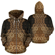 Load image into Gallery viewer, CITRINE SYMMETRY ZIP-UP HOODIE