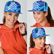 Load image into Gallery viewer, SUMMER SPLASH SNAPBACK HAT (BLUE)