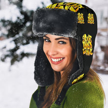 Load image into Gallery viewer, YOUR MIND STATE GRAFFITI TRAPPER HAT (YELLOW+BLACK)