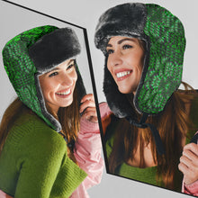Load image into Gallery viewer, SACRED AZTEC TRAPPER HAT (GREEN)