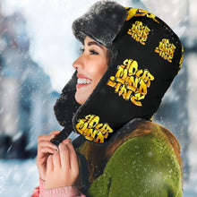 Load image into Gallery viewer, YOUR MIND STATE GRAFFITI TRAPPER HAT (YELLOW+BLACK)