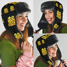 Load image into Gallery viewer, YOUR MIND STATE GRAFFITI TRAPPER HAT (YELLOW+BLACK)
