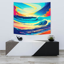 Load image into Gallery viewer, BEACH LIT VIBEZ! TAPESTRY
