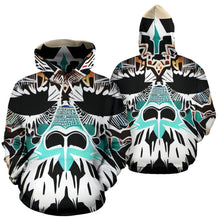 Load image into Gallery viewer, SASQUATCH TRIBAL MASK-1 HOODIE
