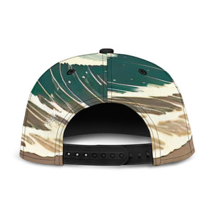 BIG WAVE ON SANDY BEACH SNAPBACK HAT