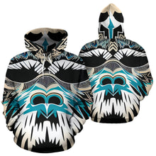 Load image into Gallery viewer, SASQUATCH TRIBAL MASK-4 HOODIE
