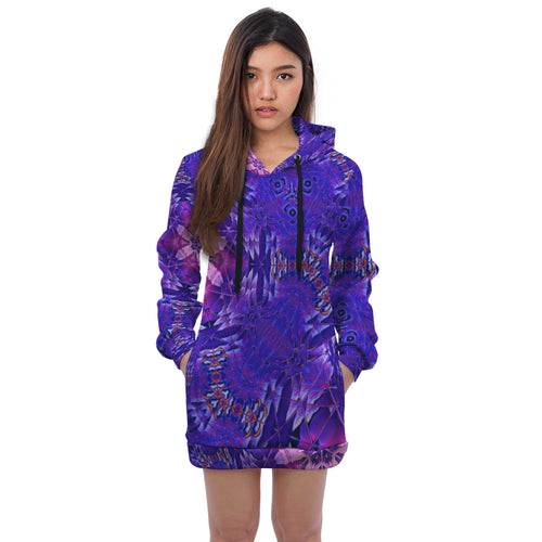 YOUR MIND STATE ORIGINAL ZIP HOODIE DRESS