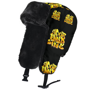 YOUR MIND STATE GRAFFITI TRAPPER HAT (YELLOW+BLACK)