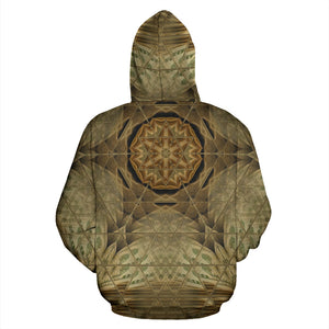 MONEY MAKER MANDALA CAMO ZIP-UP HOODIE