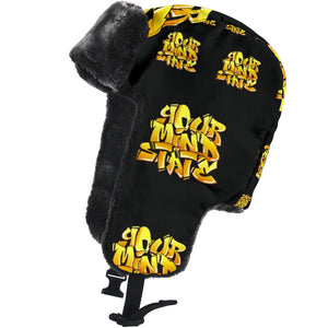 YOUR MIND STATE GRAFFITI TRAPPER HAT (YELLOW+BLACK)