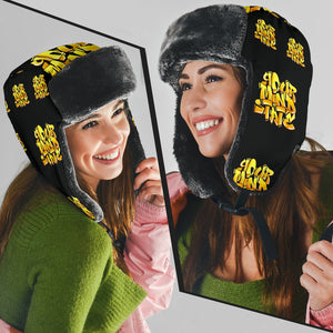 YOUR MIND STATE GRAFFITI TRAPPER HAT (YELLOW+BLACK)